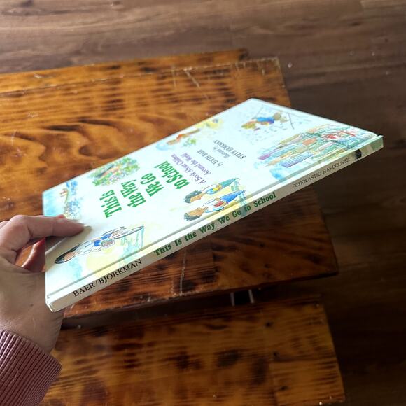 Vintage 1990 This Is The Way We Go To School Hardcover Book - Picture 8 of 8